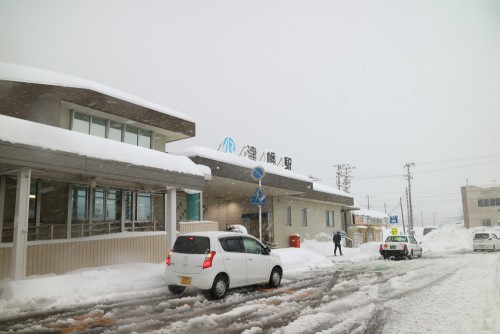 津幡駅　2018.2.7大雪