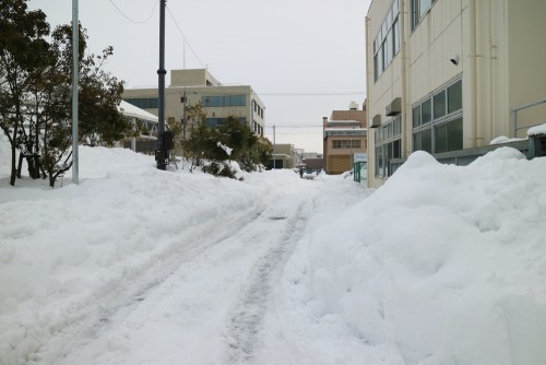 2018大雪の問屋団地