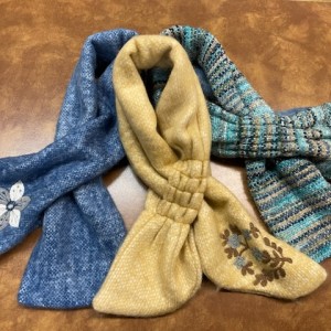 秋から冬にスヌード＆バック